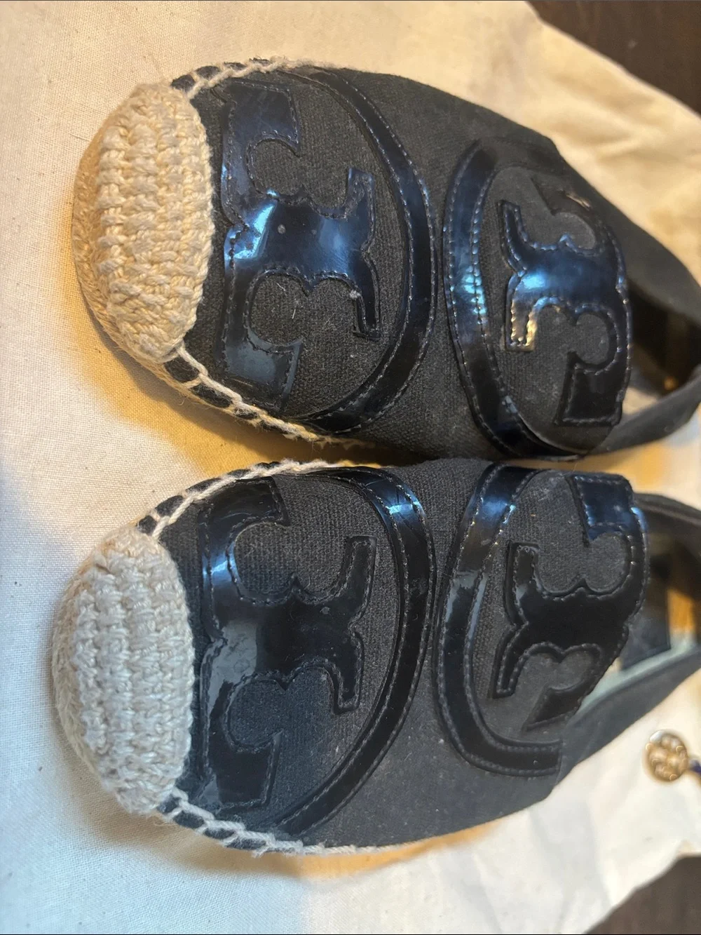 Tory Burch black canvas